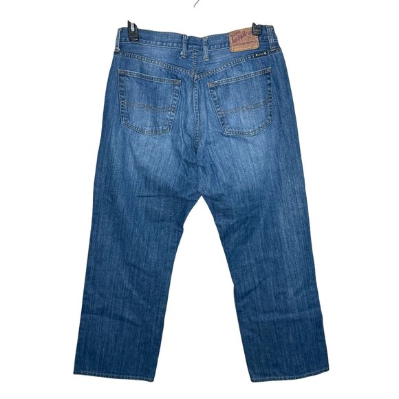 Vintage Lucky Brand Men's Relaxed Straight Blue Jeans Size 34x30 - Picture 5 of 11